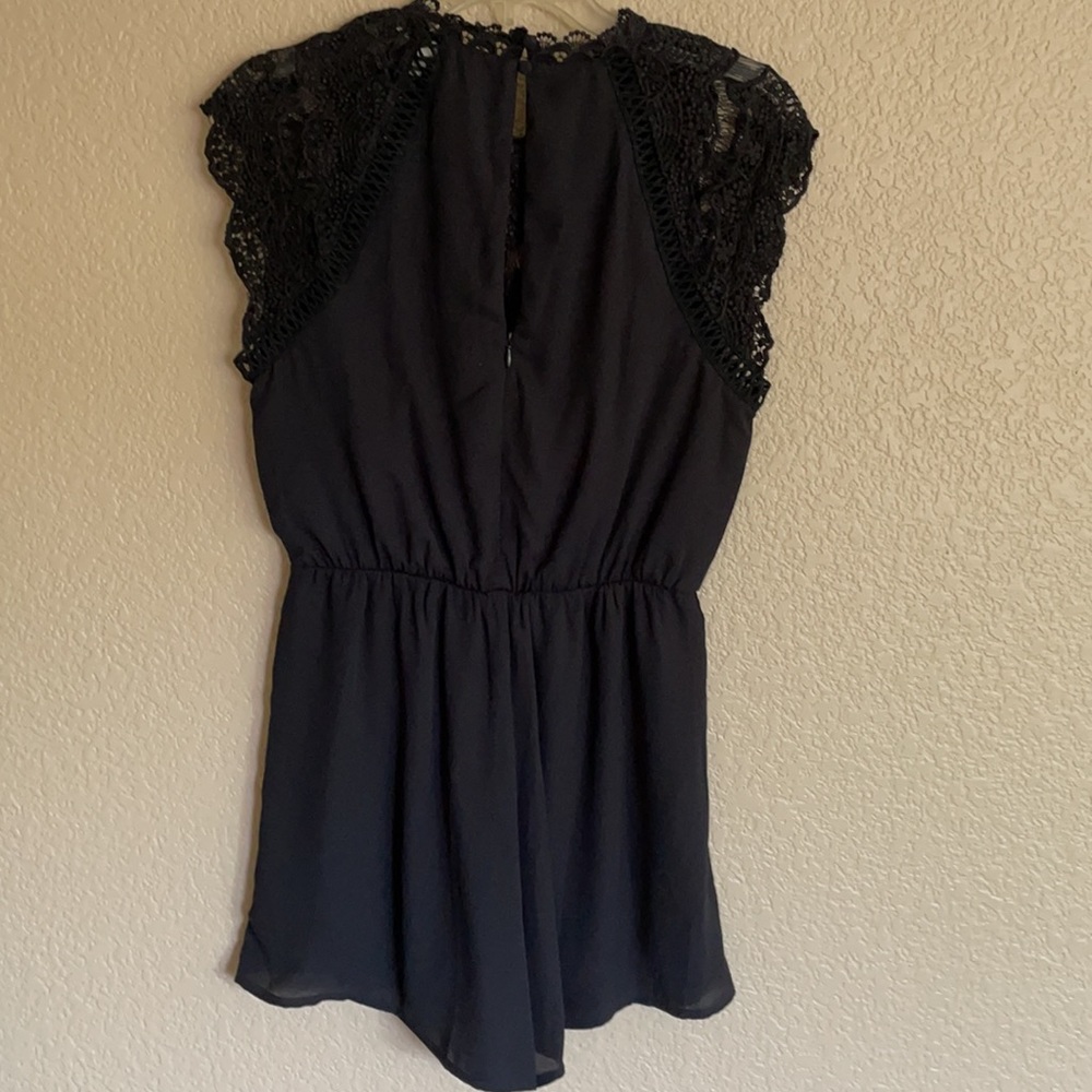Black Lace romper, Size S - Picture 2 of 3